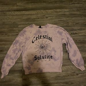 purple tie dye sweatshirt